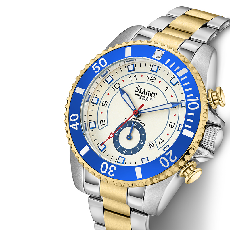 Stauer '70s Blue Chronograph